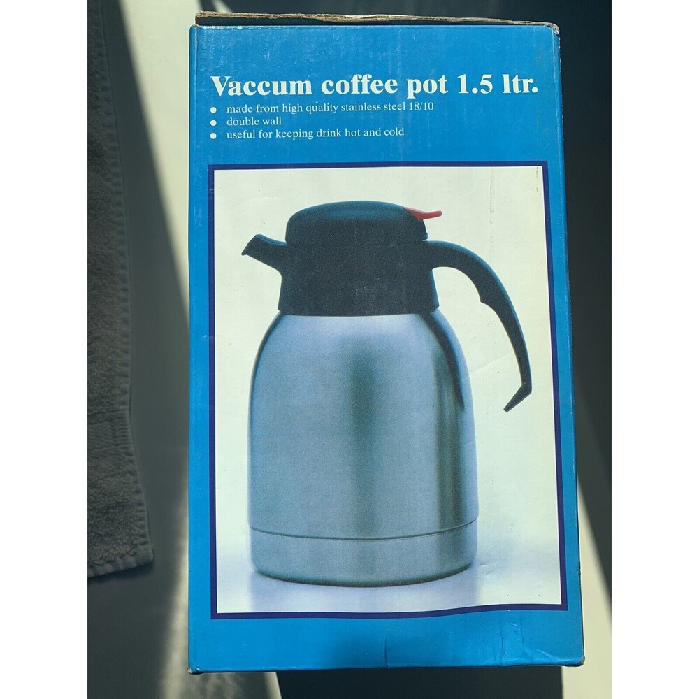 Chargers Stainless Steel Thermos Flask Insulated Vacuum Jug Tea Coffee 1.5L NIB